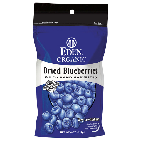 Eden Organic Dried Blueberries (4oz, 113g)