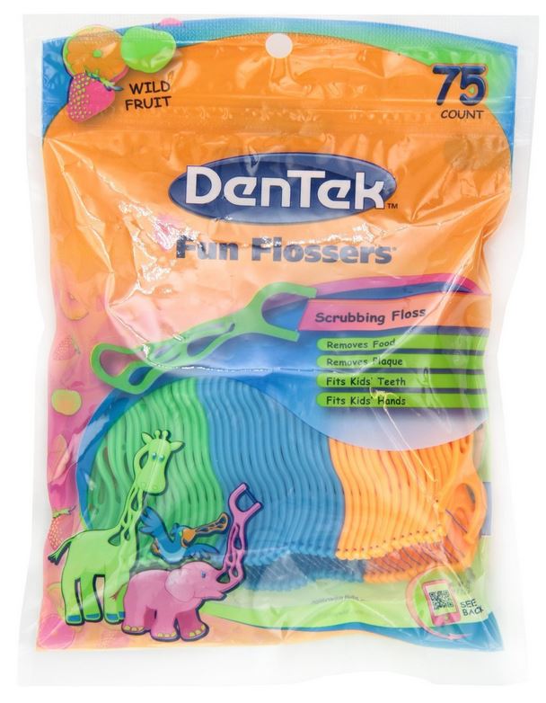 DenTek Fun Flossers, Wild Fruit Floss Picks (75 Count)