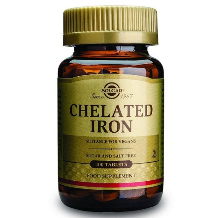 Solgar Chelated Iron, 100 tablets