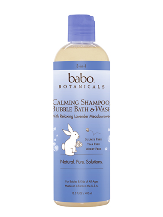 Babo Botanicals Calming-Shampoo, Bubble Bath & Wash(13.5fl oz.) 