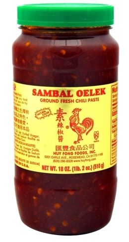 Huy Fong Sambal Oelek Ground Fresh Chili Paste (18oz, 510g)