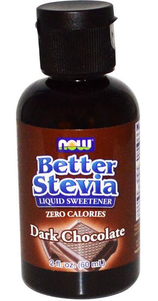 Now Foods Better Stevia Liquid Sweetener Dark Chocolate (2fl. oz.,60mL)
