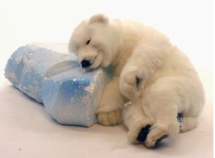 HANSA POLAR BEAR(BABY 13"L)