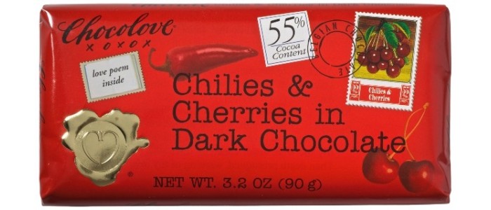 Chocolove, Chilies & Cherries in Dark Choc (3.2oz 90g)