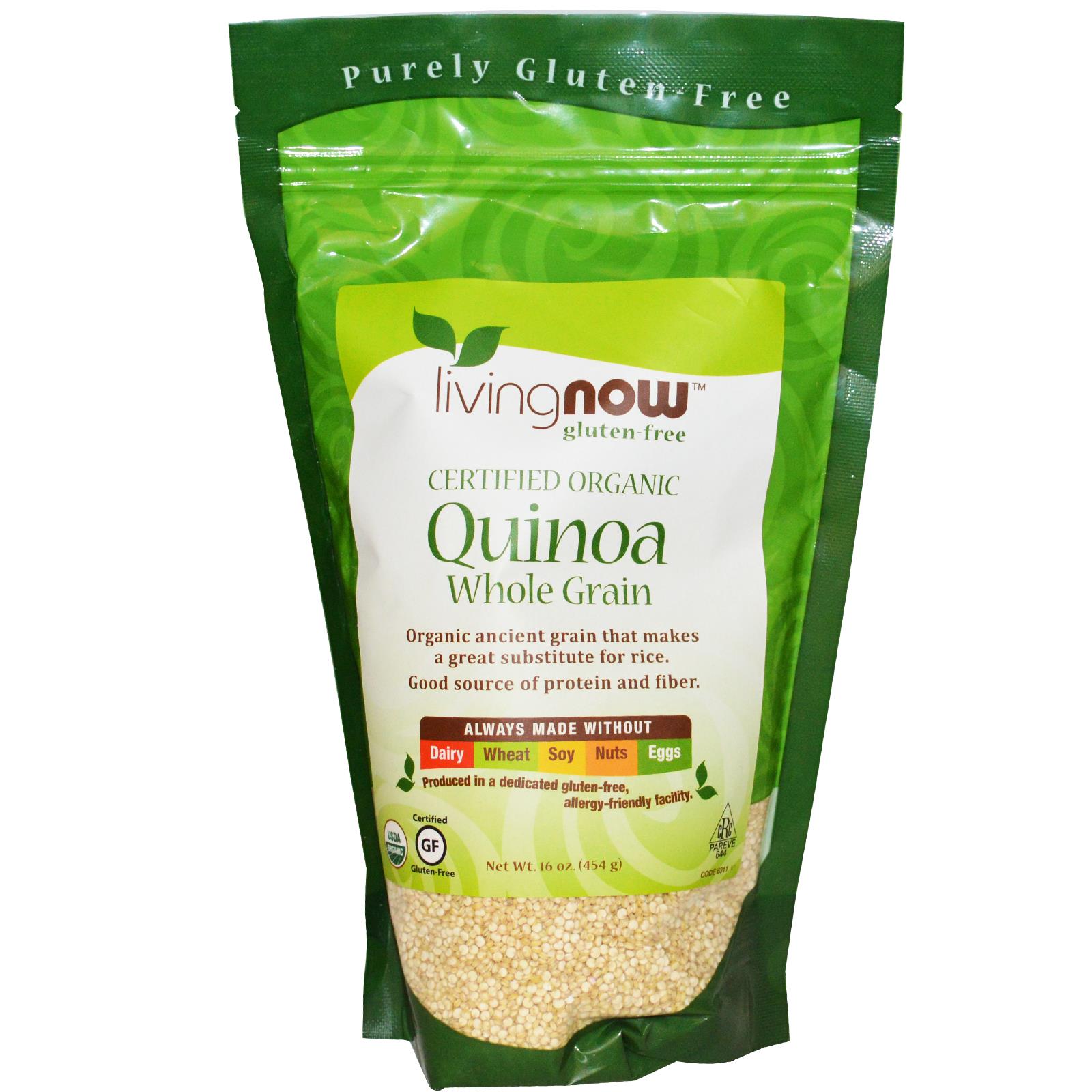 Now Foods Organic Quinoa, Whole Grain 1lbs(454g)