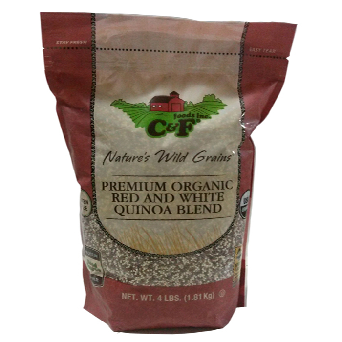 C&F Organic Red and White Quinoa Blend (4lbs, 1.8kg)