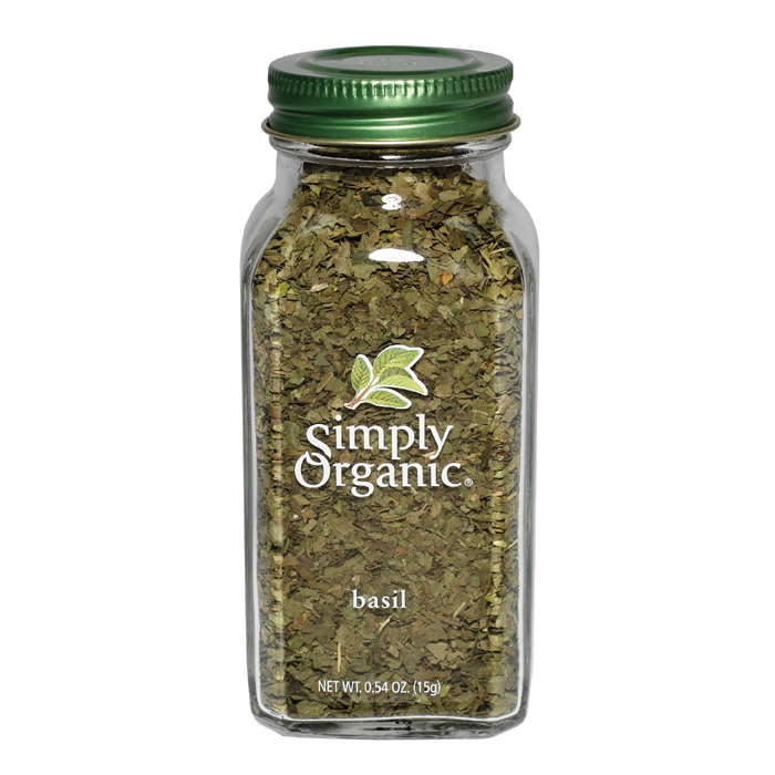 Simply Organic Basil (0.54 oz, 15g)