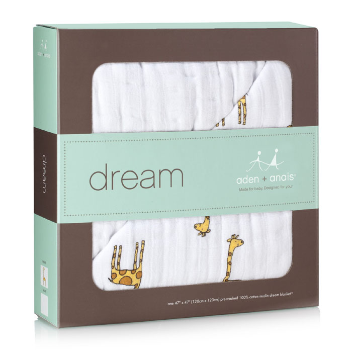 aden + anais Dream Blanket (1 Pack): Jungle Jam ? Giraffe/White