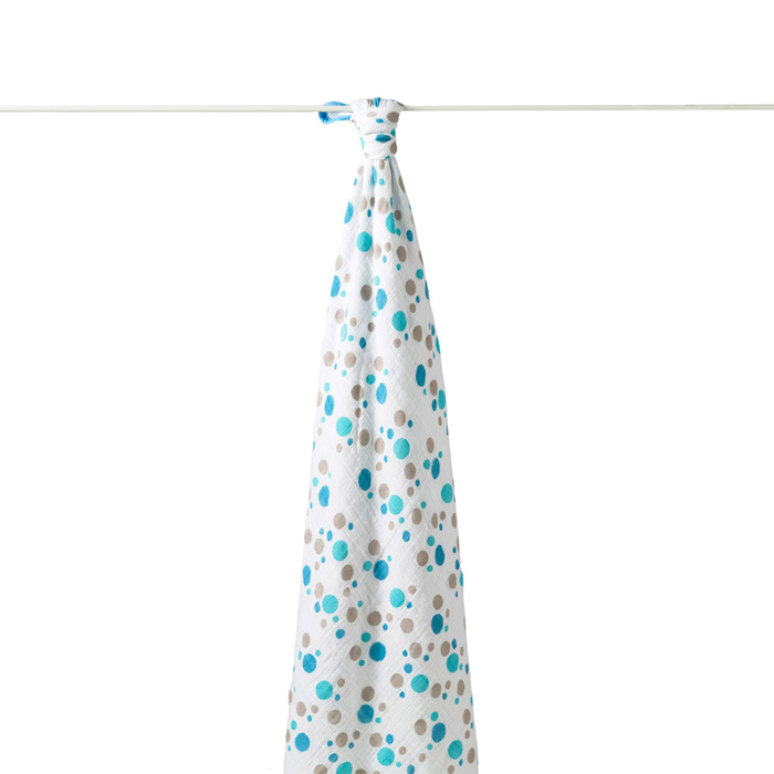 aden + anais Cozy Swaddle Wrap Double-Layer (1 Pack): Star Bright - Blue Spot