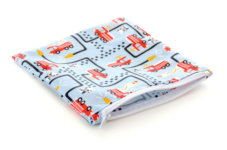 Bumkins Reusable Large Snack Bag: Fire Engine