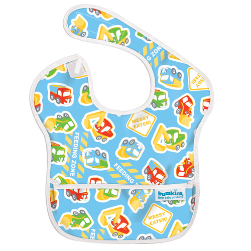 Bumkins SuperBib: Construction Blue (Size 6m~24m)