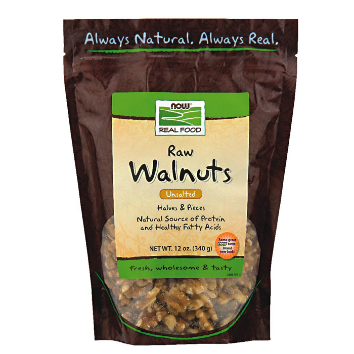 NOW Foods Walnuts: Raw Organic Unsalted (12 oz)