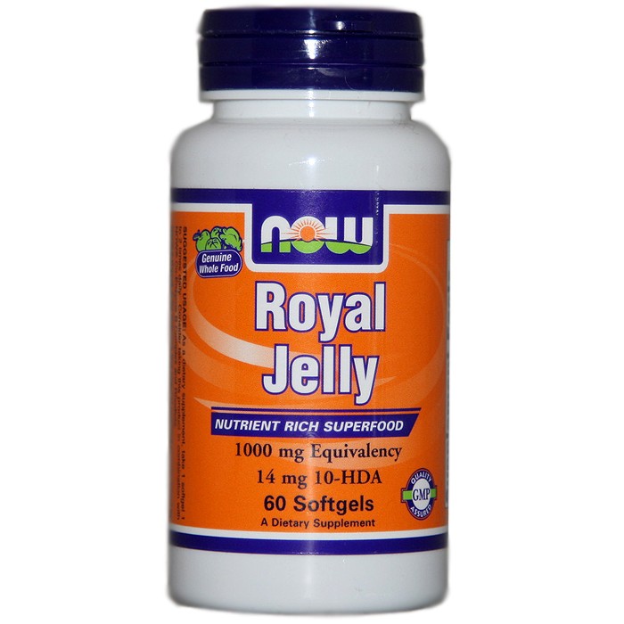NOW Foods Royal Jelly 1000 mg (60 Softgels)