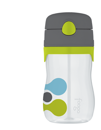 Thermos Tripoly Foogo Plastic Leak-Proof Straw Bottle (11 oz)