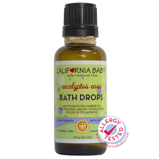 California Baby Bath Drop: Eucalyptus Ease (1 oz, cold &amp; flu)