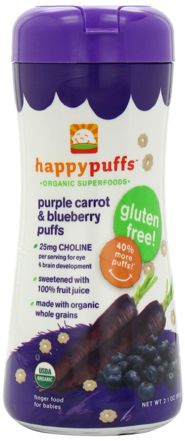 Happy Baby Organic Puffs: Purple Carrot & Blueberry (2.1 oz)