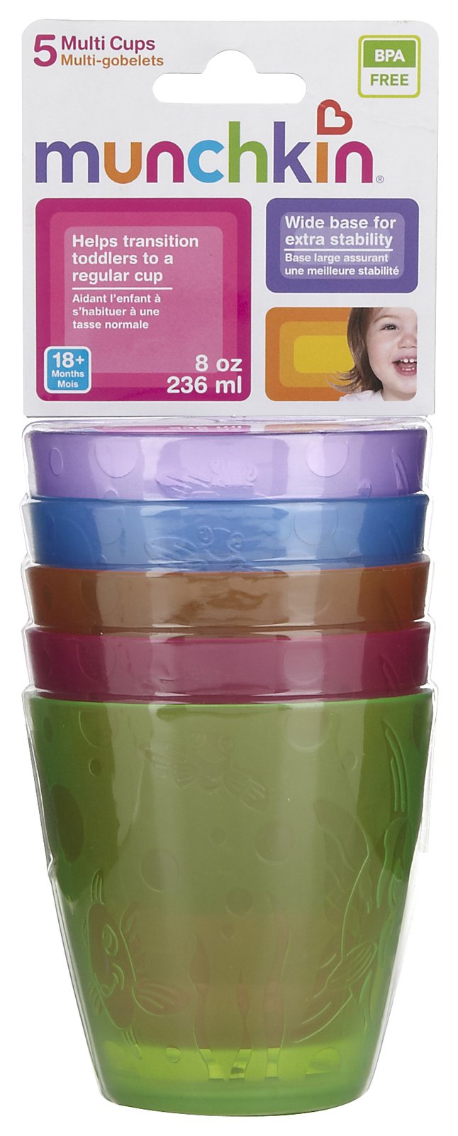 Munchkin Multi Cups 8 oz (5-PK)