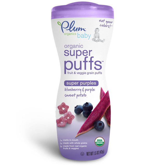 Plum Organics Super Puffs: Purples - Blueberry, Purple Sweet Potato (1.5 oz)