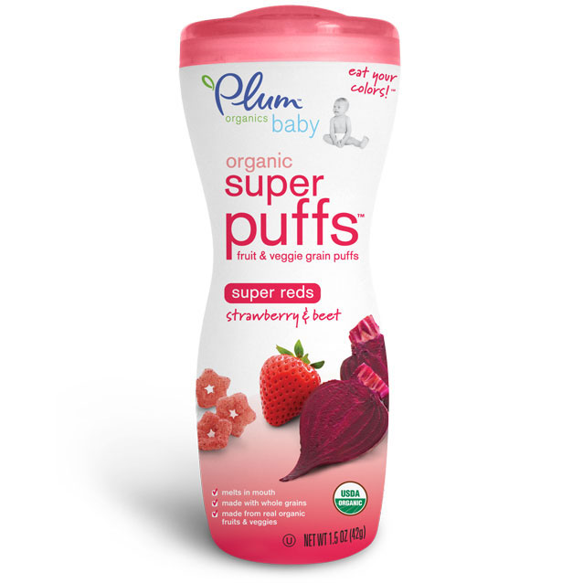 Plum Organics Super Puffs: Reds - Strawberry, Beet (1.5 oz)