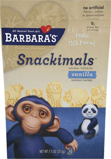 Barbara's Bakery Snackimals Animal Cookies: Vanilla (1 oz x 6)