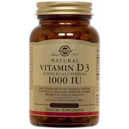 Solgar Vitamin D3 (Cholecalciferol) 1000 IU (250 Softgels)
