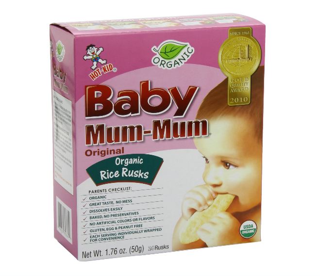 Baby Mum-Mum Rice Biscuit: Organic Original (24-Pieces)