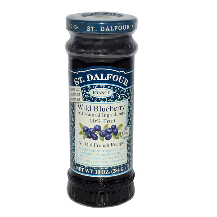 St. Dalfour All Natural Fruit Spread Blueberry (10 oz)