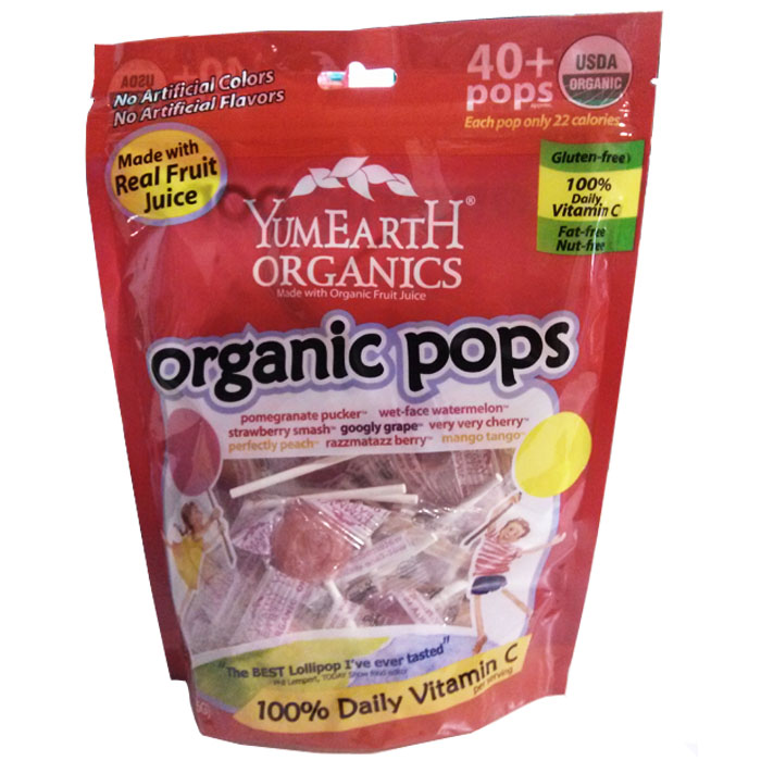 Yummy Earth Organic Assorted Lollipops Family Size (40+ Pops)