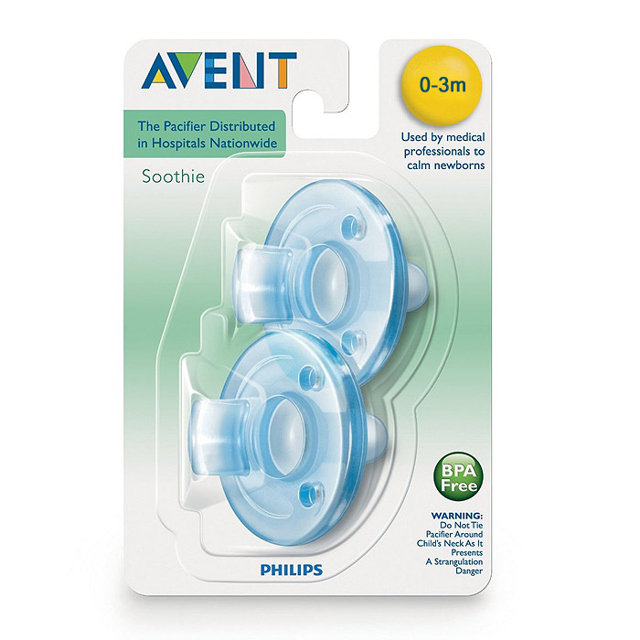 Philips AVENT Soothie: Blue/Blue (0-3m)