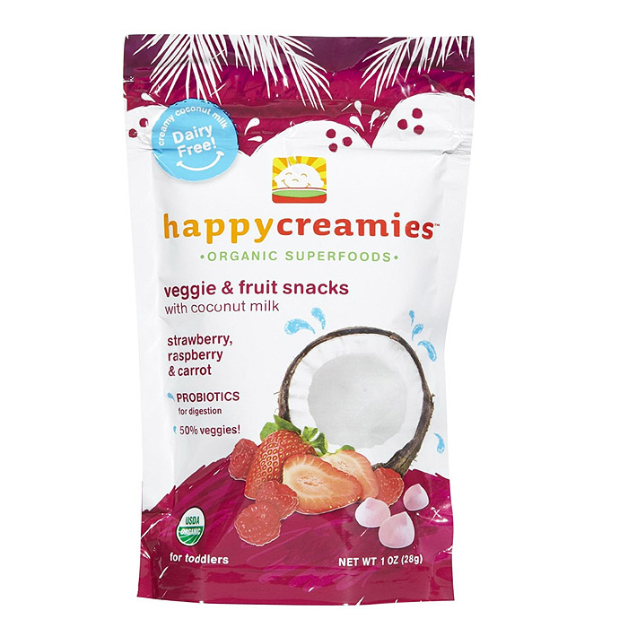 Happy Baby Organic Creamies: Strawberry, Raspberry, Carrot (1 oz)