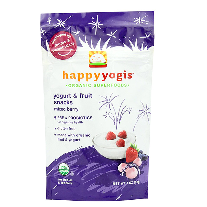 Happy Baby Organic Yogis Yogurt Snacks: Mixed Berry (1 oz)