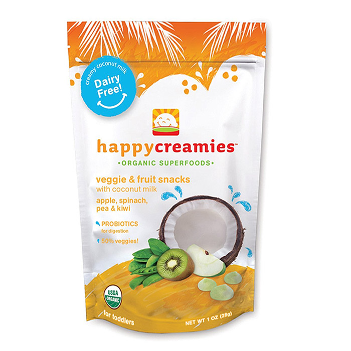 Happy Baby Organic Creamies: Kiwi, Spinach, Pea & Green Apple (1 oz)