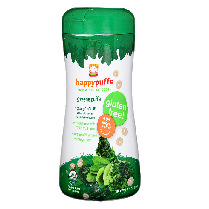 Happy Baby Organic Puffs: Greens (2.1 oz)