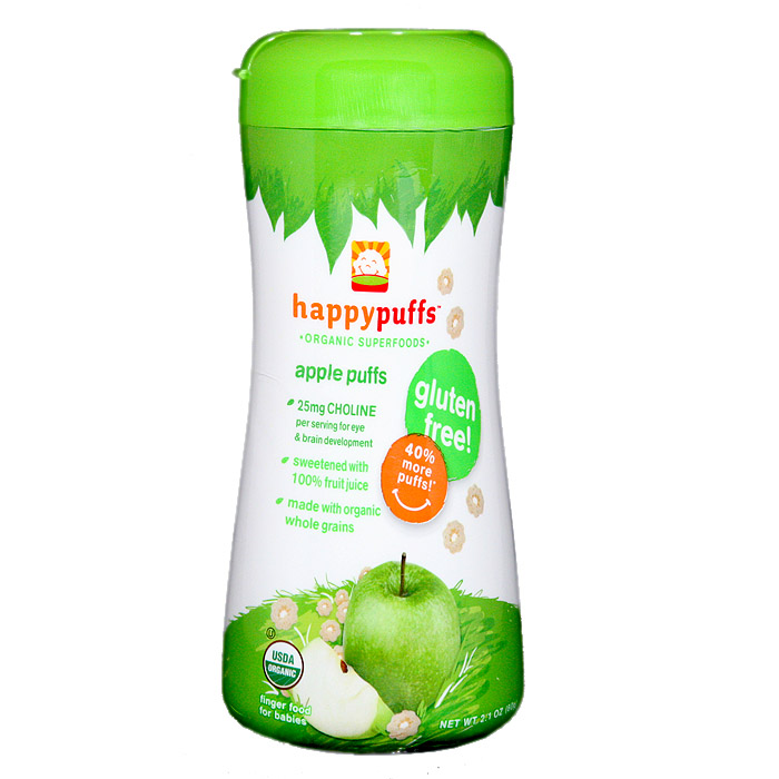 Happy Baby Organic Puffs: Apple (2.1 oz)