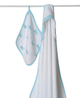 aden+anais Hide and Sea Hooded Towel & Washcloth Sets 