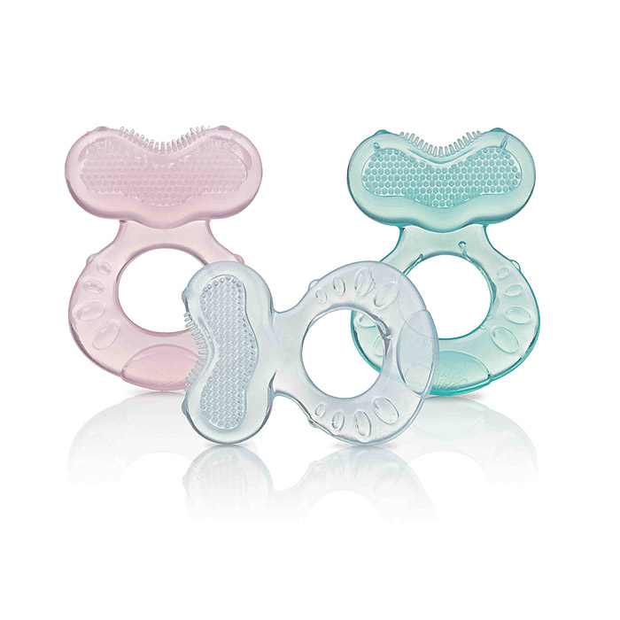 Nuby Silicone Teether with Bristles - Colors May Vary