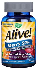 Nature's Way Alive! Men's 50+ Gummy Vitamins (75 Gummies)