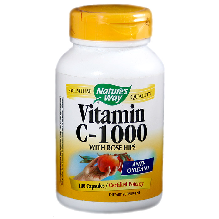Nature's Way Vitamin C-1000 with Rose Hips (100 Capsules)