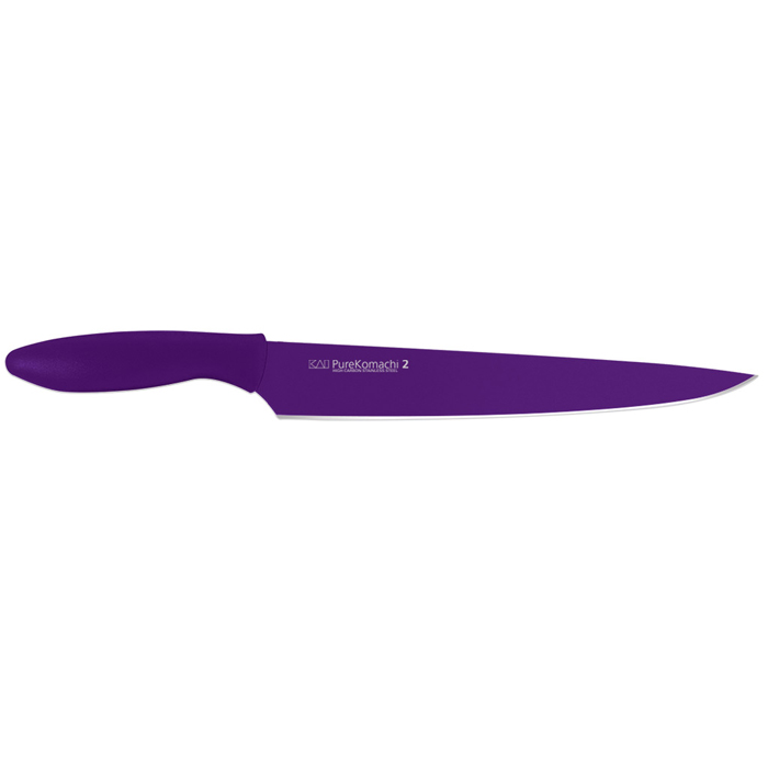 Pure Komachi 2 Slicing Knife: Purple (9 inch, 22.8 cm)