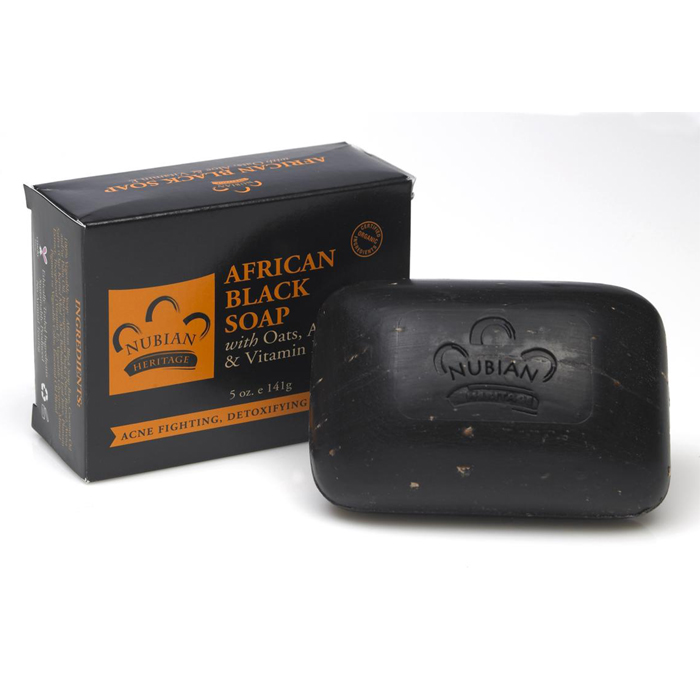 NUBIAN HERITAGE AFRICAN BLACK SOAP (5 oz, 141g)