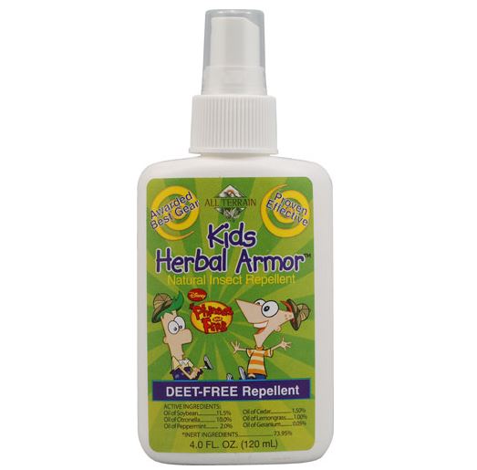 All Terrain Phineas & Ferb Kids Herbal Armor Natural Insect Repellent Spray (4fl oz.)