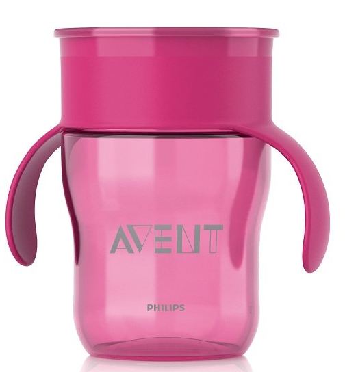 Philips AVENT Natural Drinking Cup: Pink (12m+, 9 oz)