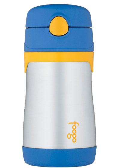 Thermos Blue Foogo Vacuum Insulated Leak-Proof Straw Bottle (10 oz)