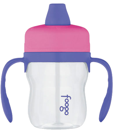 Thermos Pink Foogo Plastic Soft Spout Sippy Cup w/ Hangles (8 oz)