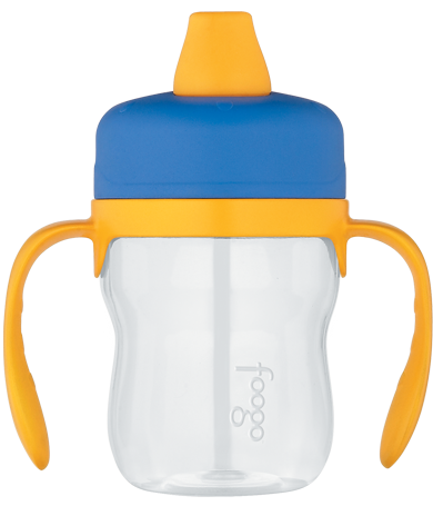 Thermos Blue Foogo Plastic Soft Spout Sippy Cup w/ Handles (8 oz)