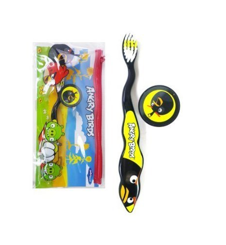 Firefly Angry Birds Toothbrush Travel Kit (Colors may vary)