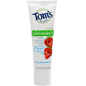 Tom's of Maine Silly Strawberry Fluoride-Free Children's Toothpaste (4.2 oz)