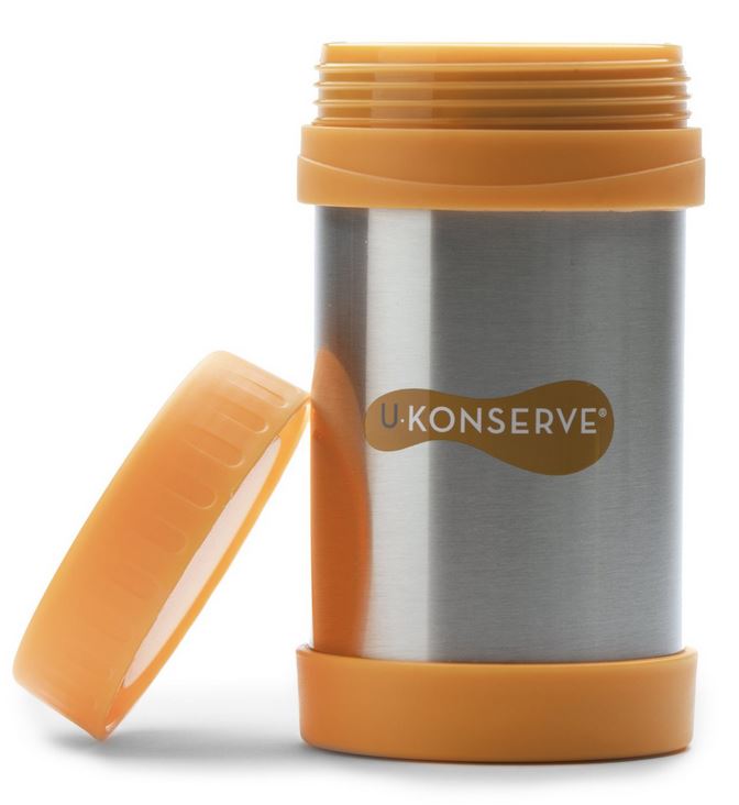 UKonserve Insulated Food Jar, Neon Orange (16 oz)