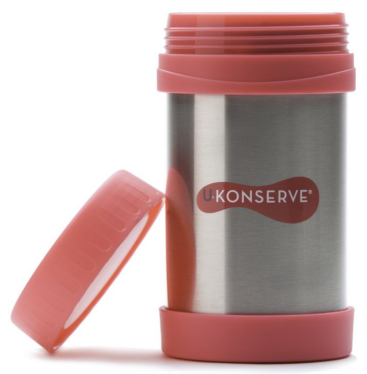 UKonserve Insulated Food Jar, Neon Pink (16 oz)