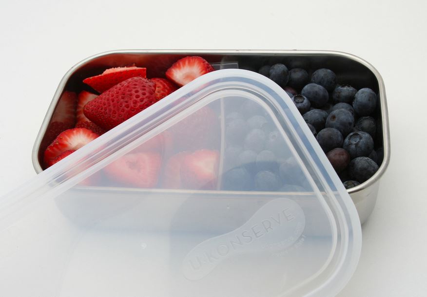 UKonserve Rectangle Container with Divider (33 oz)